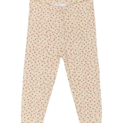 GOTS Odette Pointelle Leggings White Swan Aop>The New Siblings Hot