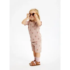 GOTS Oona Ribbad Top Adobe Rose Aop><noscript><img width=