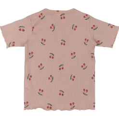 GOTS Oona Ribbad Top Adobe Rose Aop><noscript><img width=