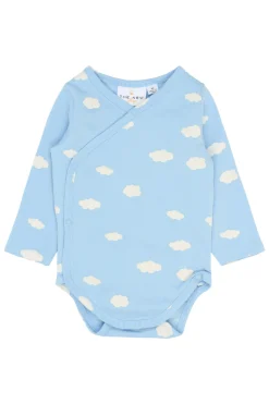 GOTS Paco Långärmad Omlottbody Powder Blue>The New Siblings Best