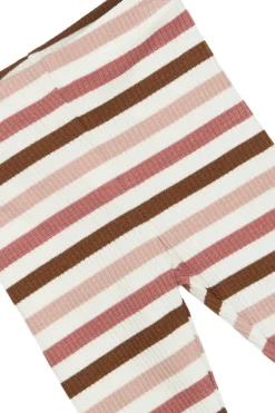 GOTS Pama Ribbade Leggings Withered Rose Striped><noscript><img width=
