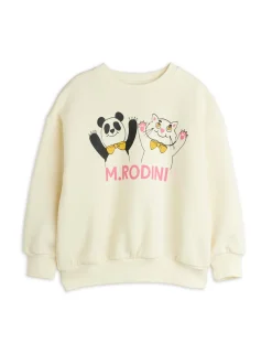 GOTS Panda & Cat Sweatshirt>Mini Rodini Outlet