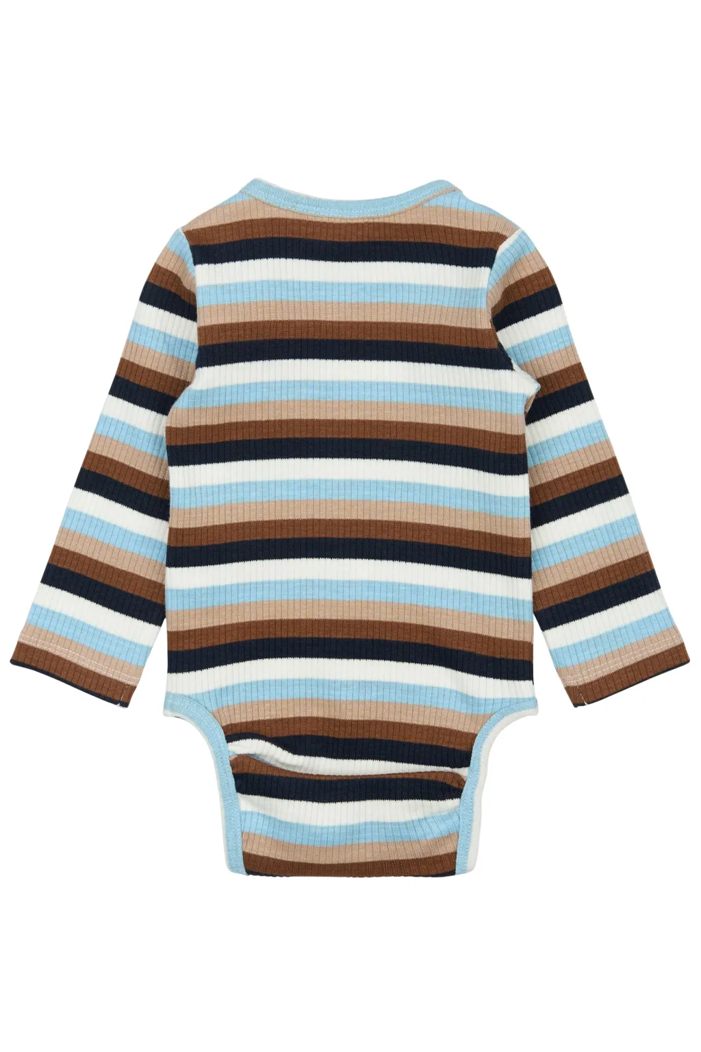 GOTS Park Långärmad Ribbad Body Powder Blue Striped>The New Siblings Best