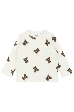 GOTS Paulo Långärmad Ribbad Topp Cloud Dancer>The New Siblings Clearance