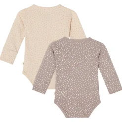GOTS Petter Body 2-pack Beige / Taupe Dots>Buddy & Hope Hot