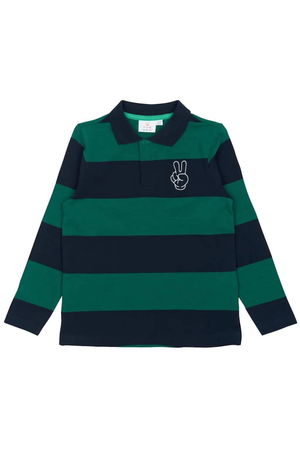 GOTS Pino Långärmad Piképolo Navy Blazer Striped>The New Online