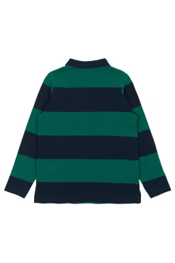 GOTS Pino Långärmad Piképolo Navy Blazer Striped>The New Online
