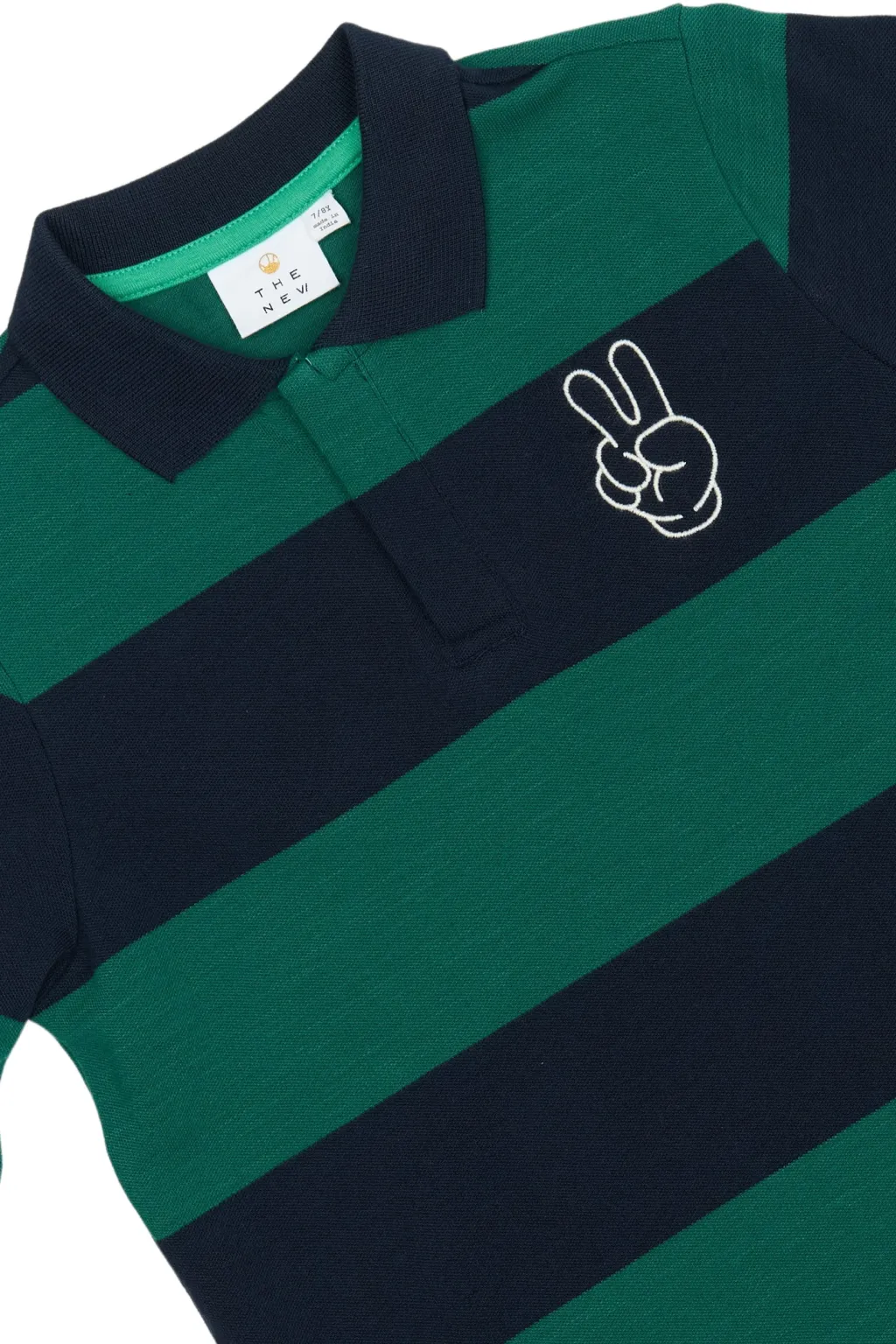 GOTS Pino Långärmad Piképolo Navy Blazer Striped>The New Online