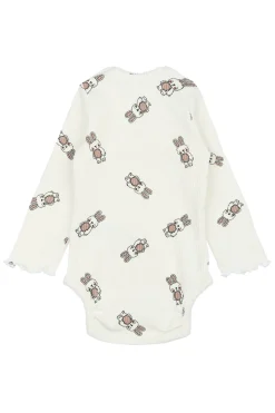GOTS Pippa Långärmad Ribbad Body Cloud Dancer>The New Siblings