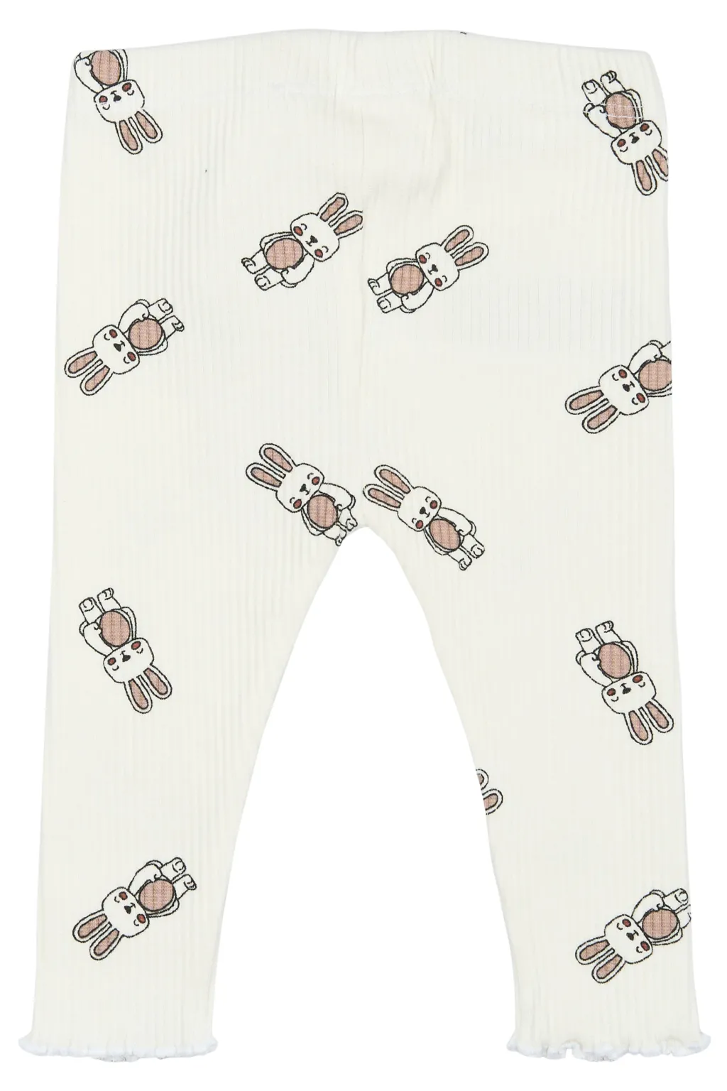 GOTS Pippa Ribbade Leggings Cloud Dancer>The New Siblings Best