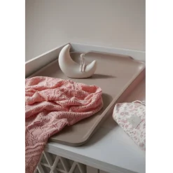 GOTS Pointelle Baby Stickad Pläd Sorbet><noscript><img width=
