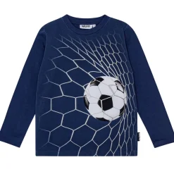 GOTS Reif Långärmad T-shirt Goal Blue>Molo New