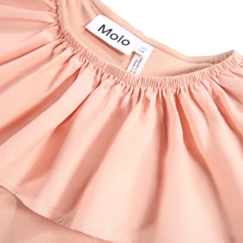 GOTS Renate Långärmad T-shirt Rose Cloud>Molo Outlet