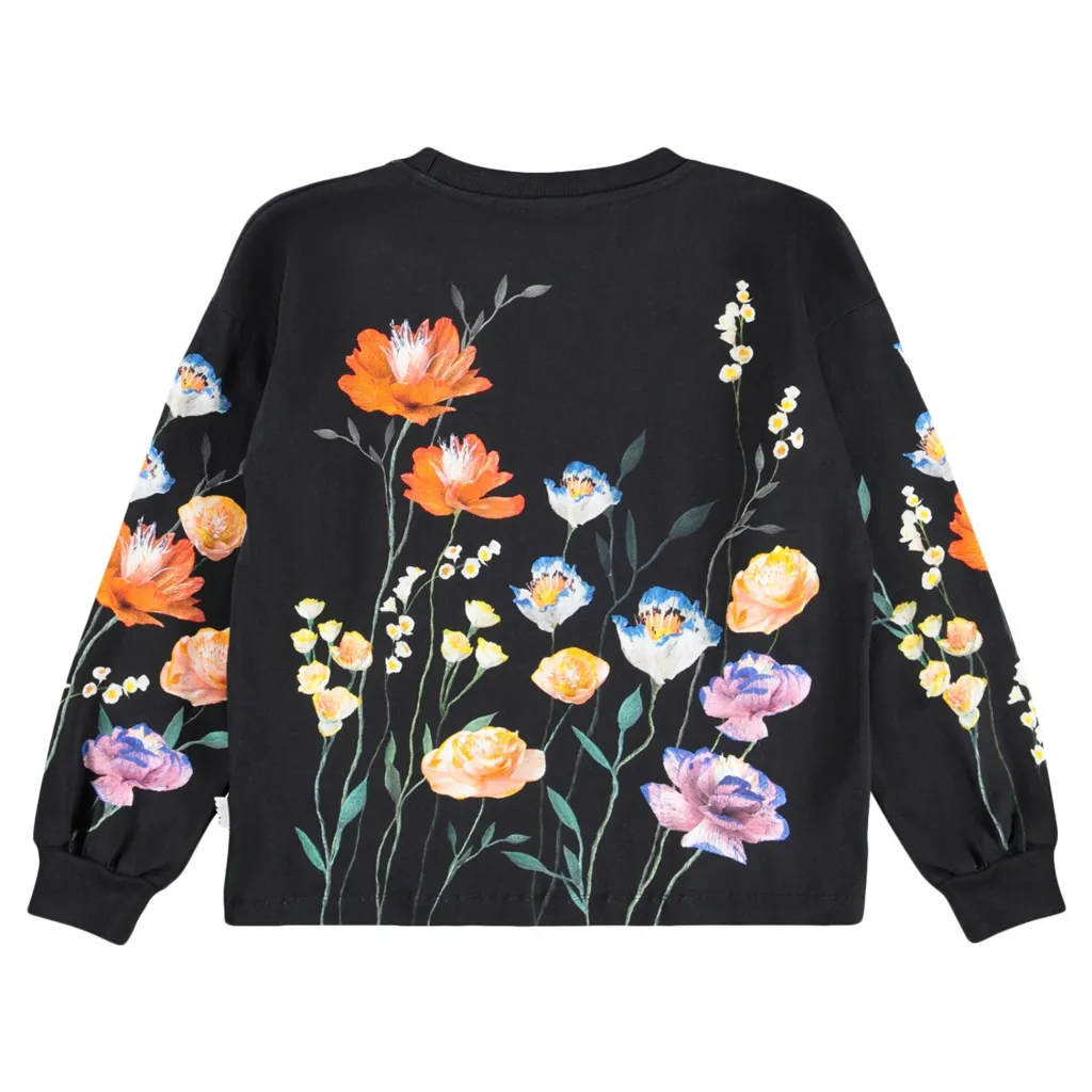 GOTS Reniza Långärmad T-shirt Flower Picking>Molo Outlet