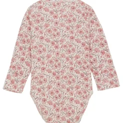 GOTS Ribbad Baby Body Aop Eggnog>EnFant Outlet