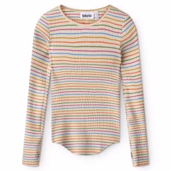 GOTS Rochelle Långärmad Topp Sand Rainbow>Molo Sale