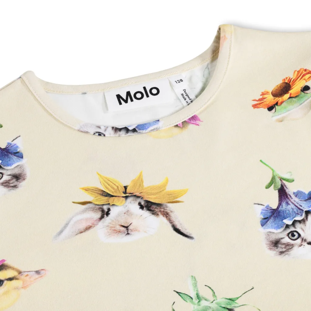 GOTS Rose Långärmad Topp Floral Fun>Molo Sale