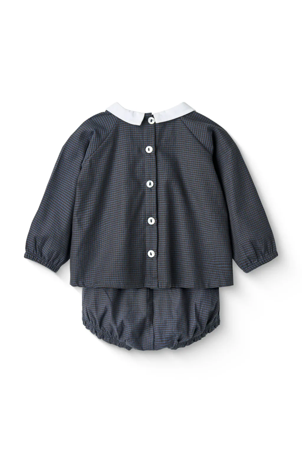 GOTS Rutigt Set Brown Blue Check>Copenhagen Colors New