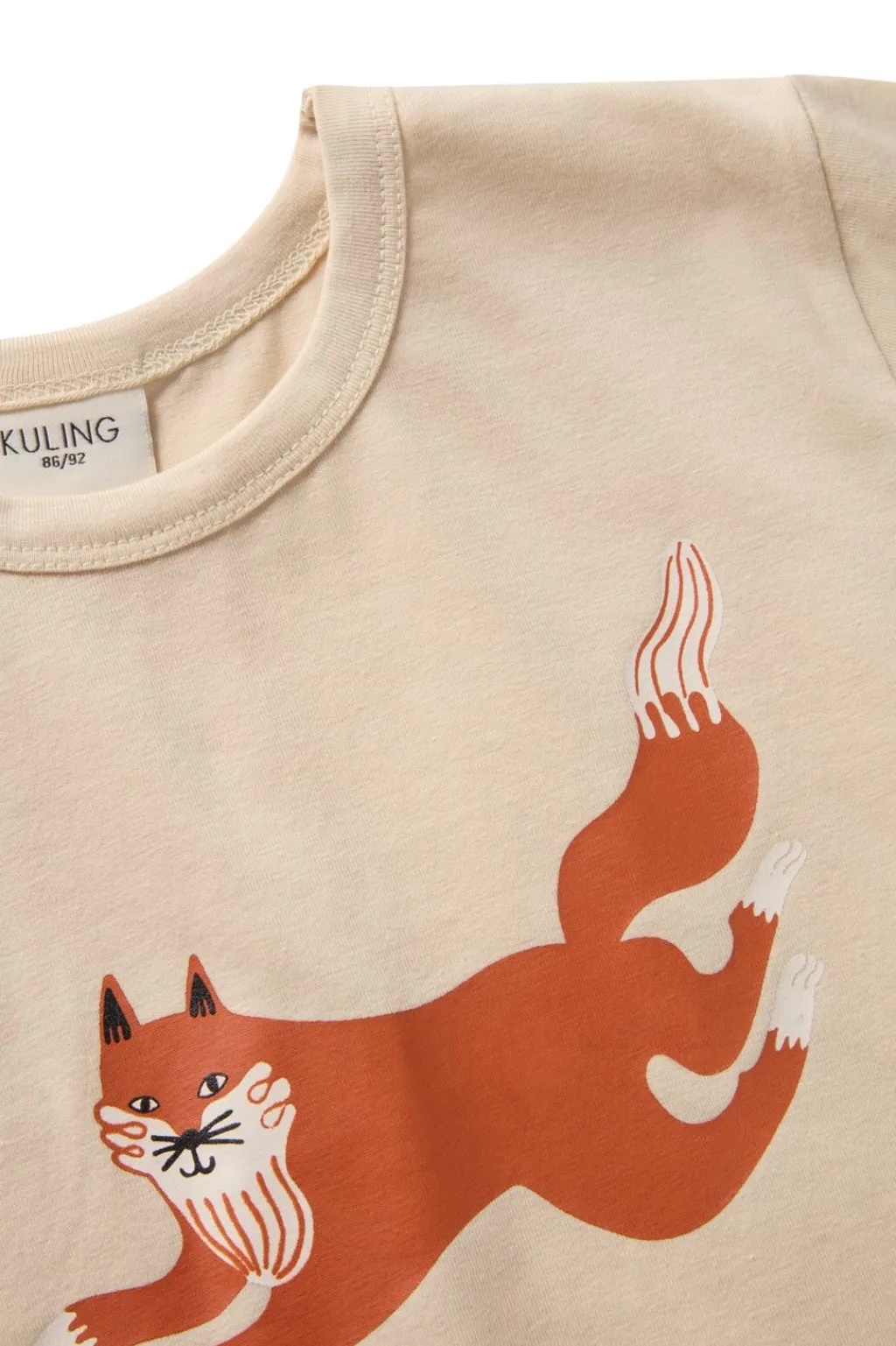 GOTS Santorini T-shirt Madelen Möllard Fox>Kuling Hot