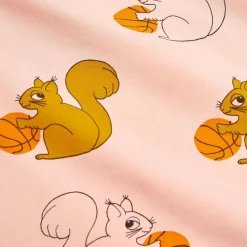 GOTS Squirrels Baby-leggings Rosa>Mini Rodini Hot