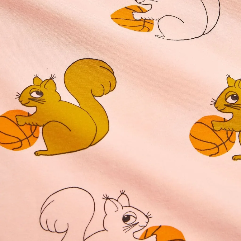 GOTS Squirrels Baby-leggings Rosa>Mini Rodini Hot