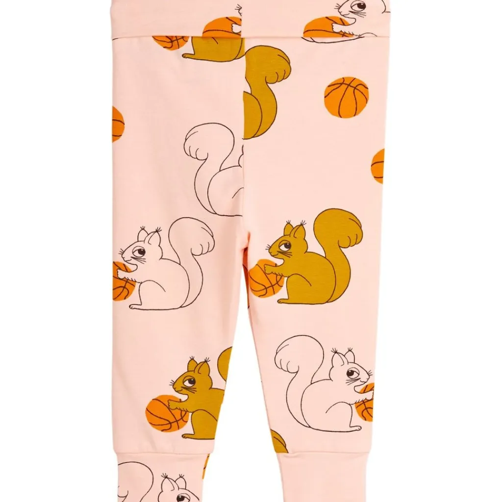 GOTS Squirrels Baby-leggings Rosa>Mini Rodini Hot