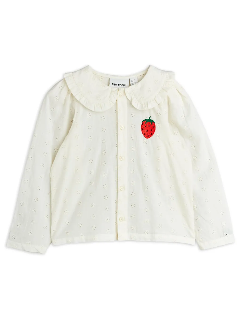 GOTS Strawberry Emb Blouse>Mini Rodini Discount
