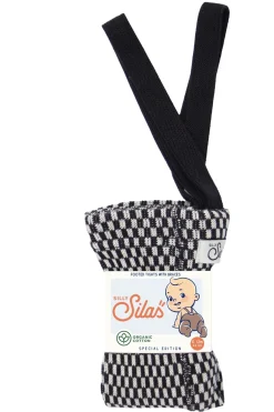 GOTS Strumpbyxor Black X White Checked>Silly Silas Online