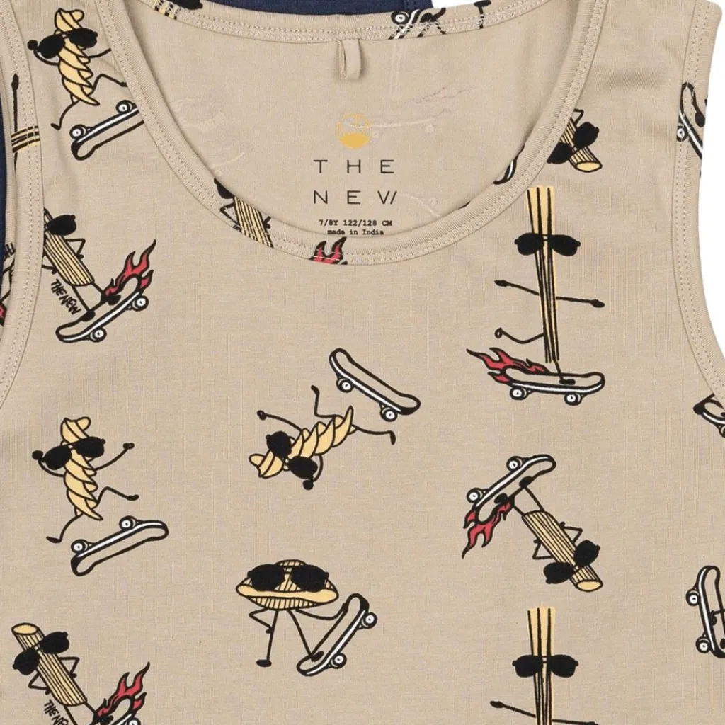 GOTS Tank Top 2-Pack Mood Indigo>The New Discount