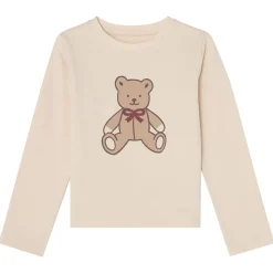 GOTS Tia Långärmad T-shirt Offwhite Bear>Buddy & Hope Online