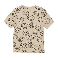 GOTS T-shirt Aop Oxford Tan>Minymo Best