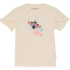 GOTS T-shirt White Swan>Minymo Sale