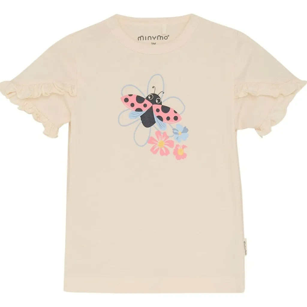 GOTS T-shirt White Swan>Minymo Sale