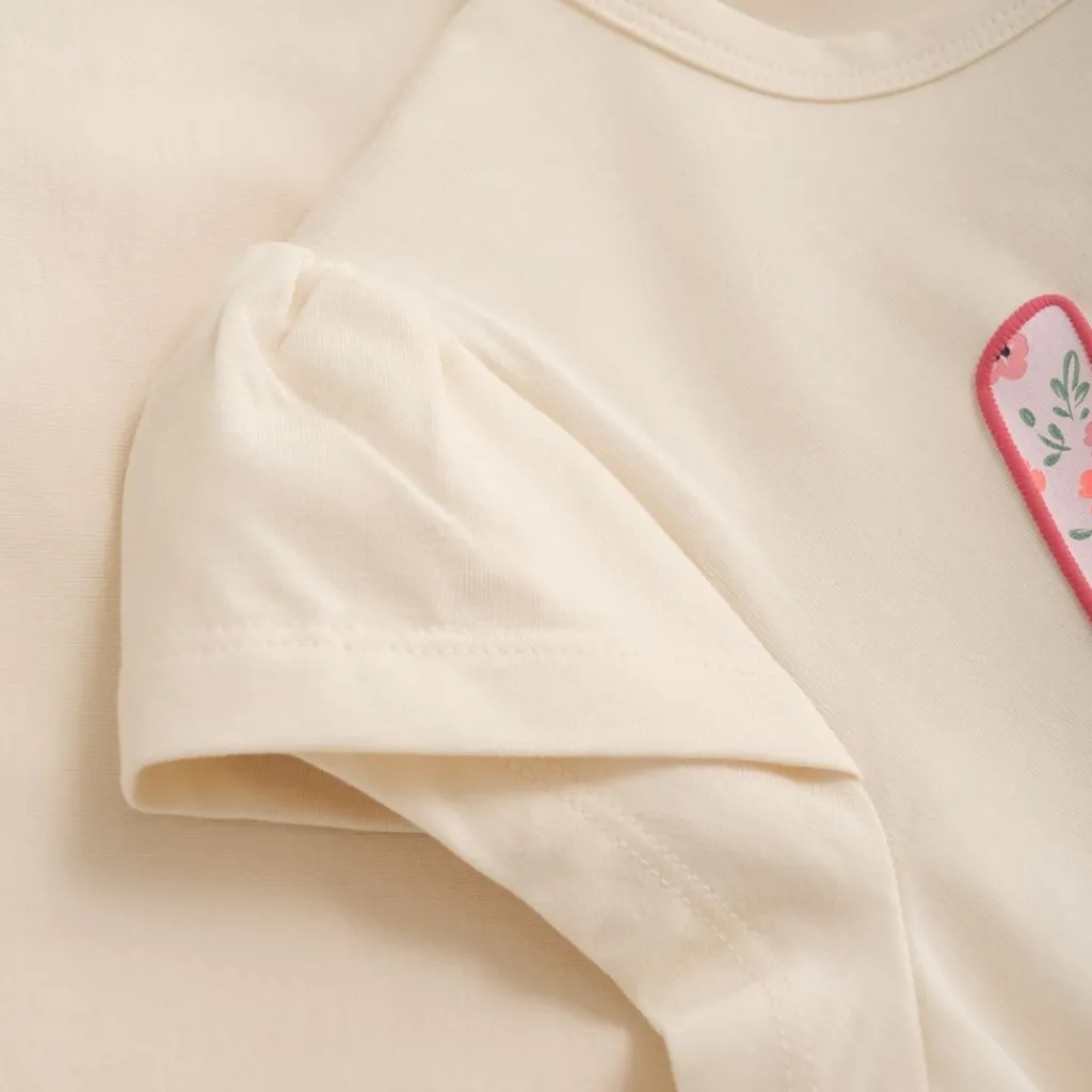 GOTS T-shirt White Swan>Minymo Discount