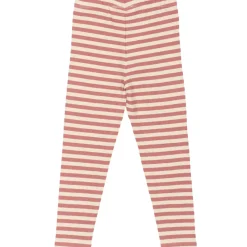 GOTS Uni Ribbade Leggings Old Rose Striped><noscript><img width=