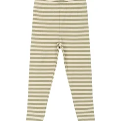 GOTS Uni Ribbade Leggings Tea Striped>The New Siblings New