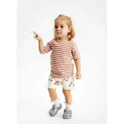 GOTS Uni Top Old Rose Striped><noscript><img width=