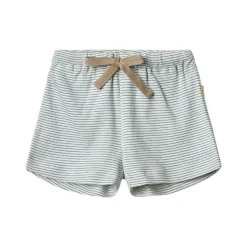 GOTS Vic Jersey Shorts Blue Stripe>Wheat Best