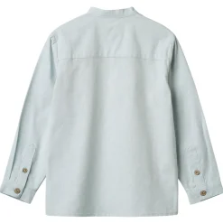GOTS Willium Skjorta Light Blue Chambray>Wheat Best
