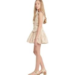 Greer Poplin Klänning Tan><noscript><img width=