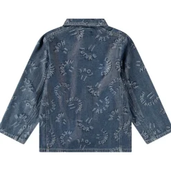 Halley Denim Jacket Word Smiles><noscript><img width=