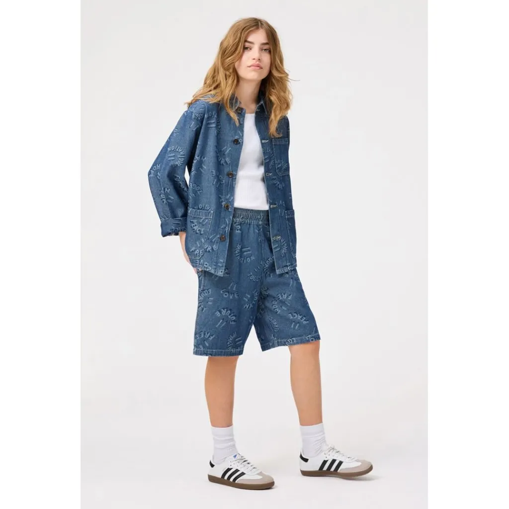 Halley Denim Jacket Word Smiles>Molo Online