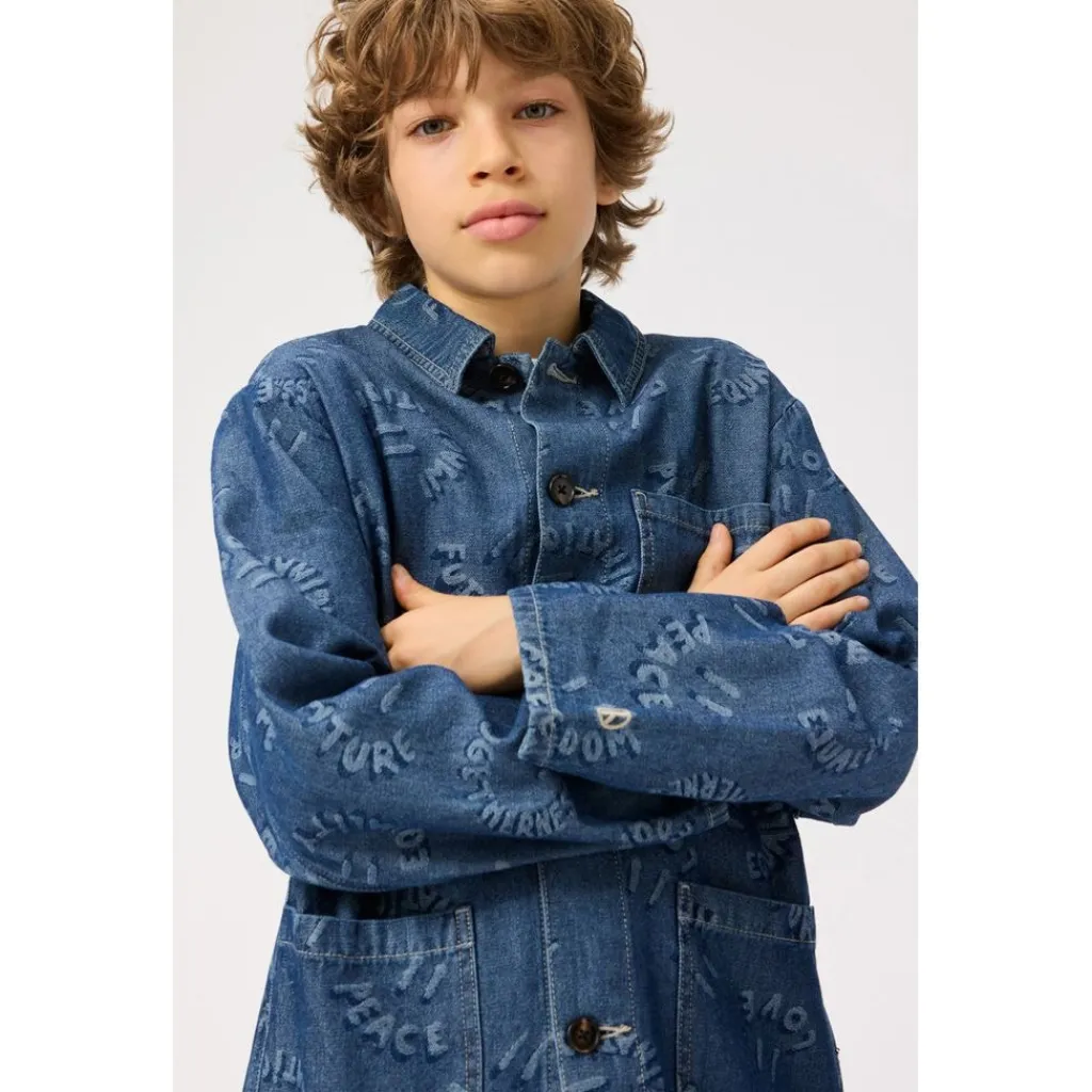 Halley Denim Jacket Word Smiles>Molo Online