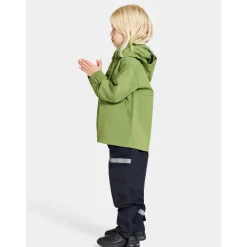 Hallon Kids Vindtät Jacka Algae Green><noscript><img width=