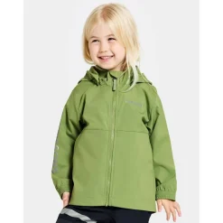 Hallon Kids Vindtät Jacka Algae Green><noscript><img width=