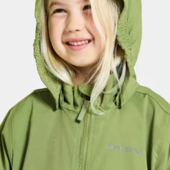 Hallon Kids Vindtät Jacka Algae Green><noscript><img width=