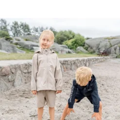 Hallon Kids Vindtät Jacka Beach Beige><noscript><img width=