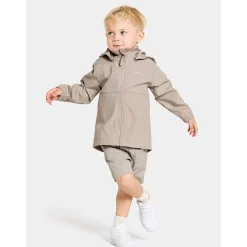 Hallon Kids Vindtät Jacka Beach Beige><noscript><img width=