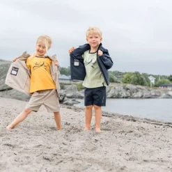 Hallon Kids Vindtät Jacka Beach Beige><noscript><img width=