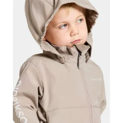 Hallon Kids Vindtät Jacka Beach Beige><noscript><img width=